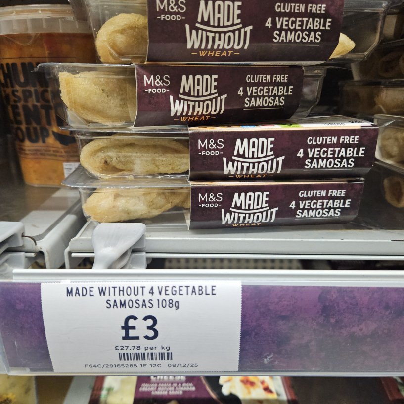 Dairy Free Gluten Free M&S Prescot